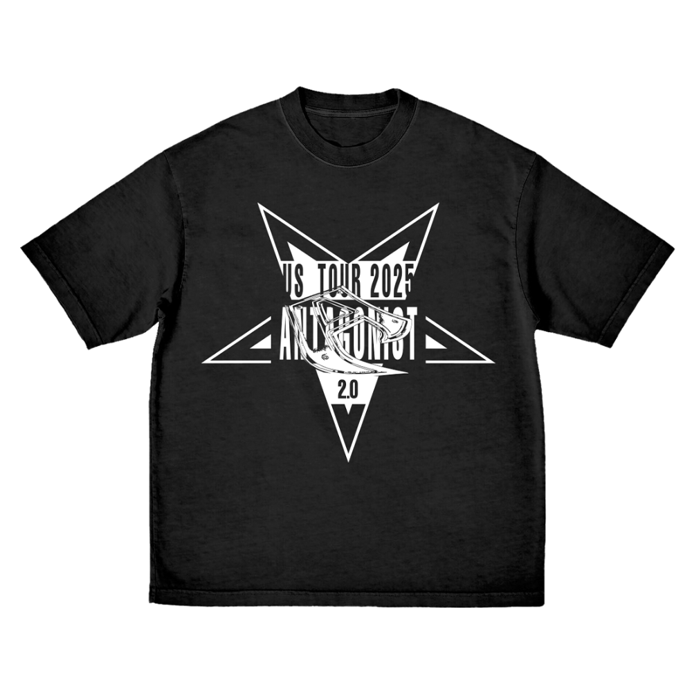 ANTAGONI2T Black T-Shirt Front 
