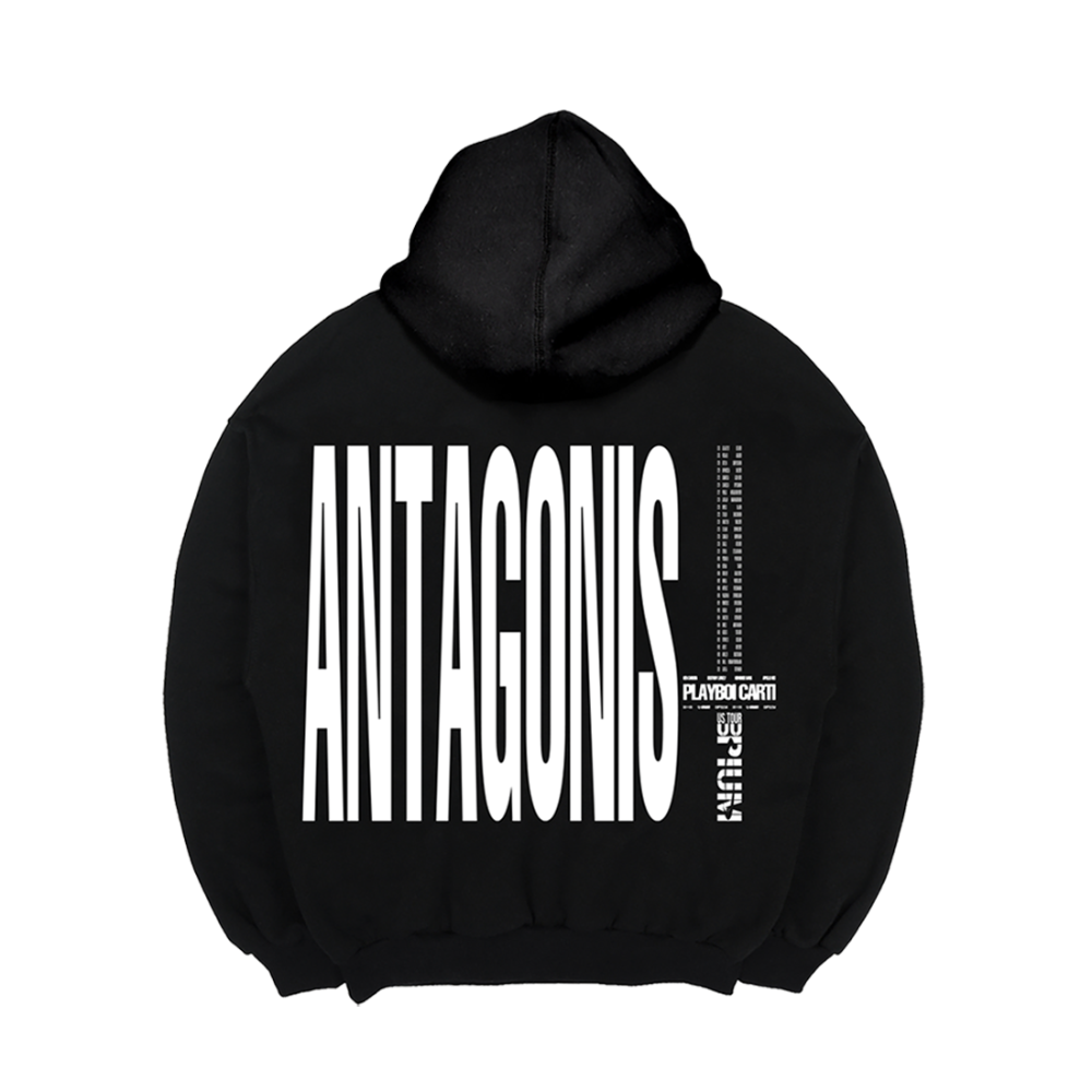 Antagonist Star Black & Red Hoodie Back
