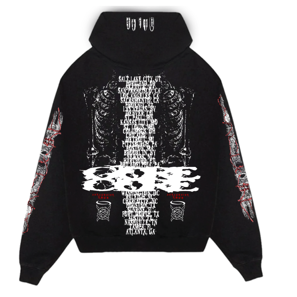 XBullet Tour Zip Hoodie Back