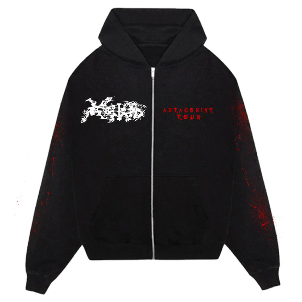 XTagonist Tour Zip Hoodie Front 