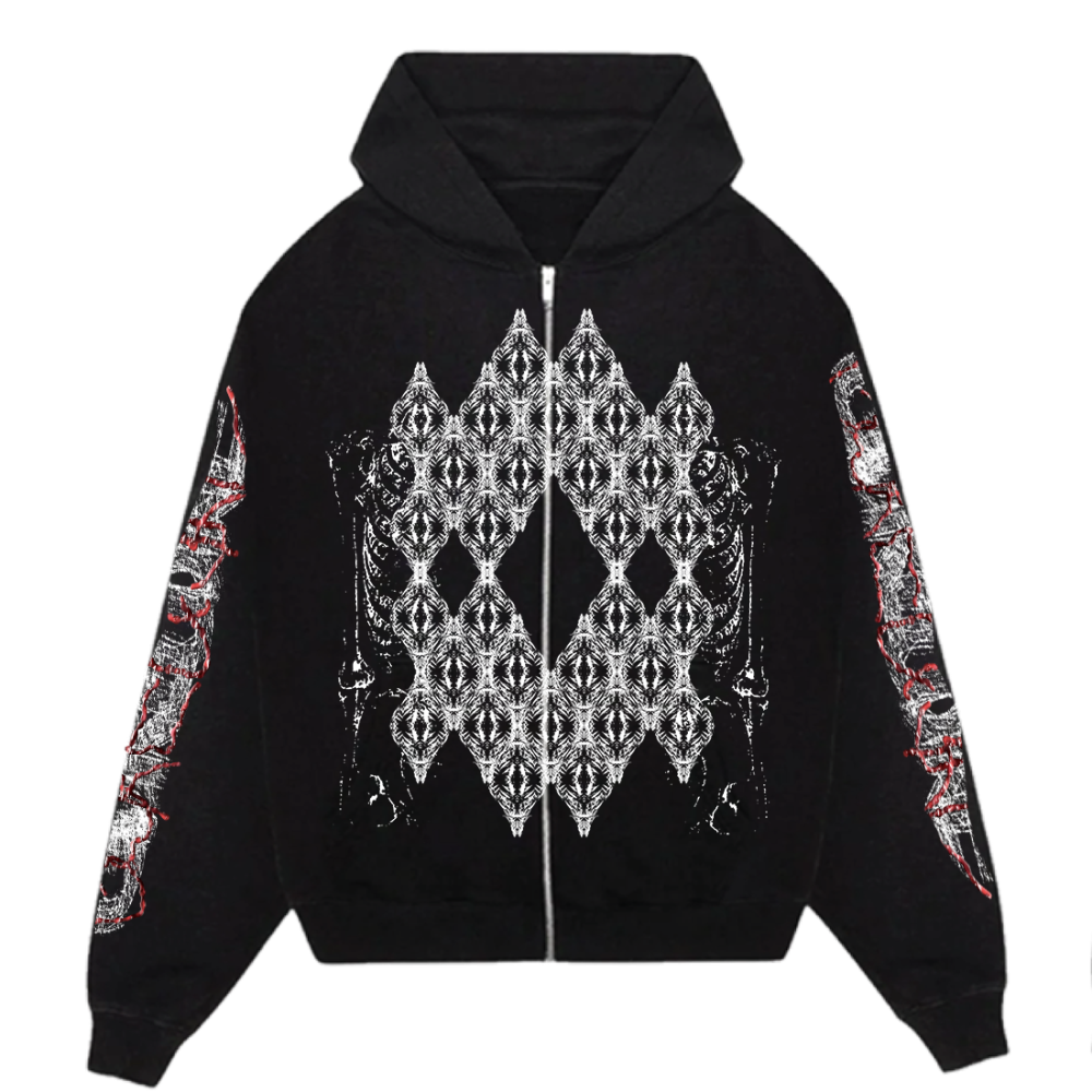 XBullet Tour Zip Hoodie Front 